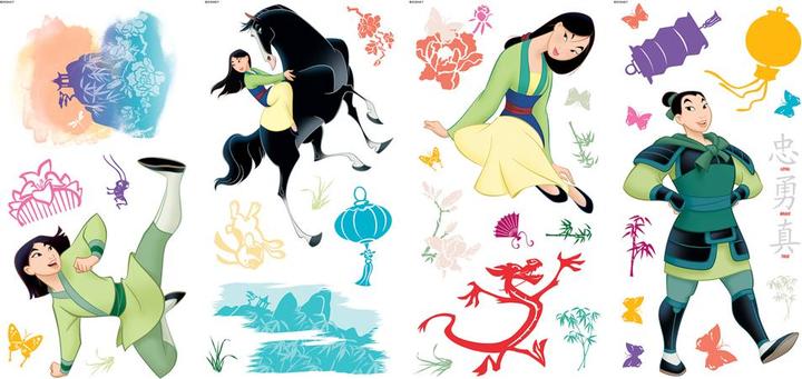 Disney Mulan Peel And Stick Wall Decals