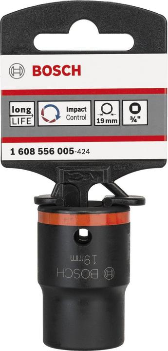 Produktbild Bosch Professional Zubehör Steckschlüsseleinsatz, SW 19 mm, L 50 mm, 44 mm, M12, 32,5 mm (19 mm)