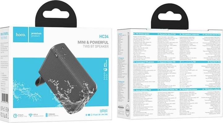 Produktbild Hoco Wireless headphones Speaker bluetooth 5W 1200 mAh HC34 gray (4 h)