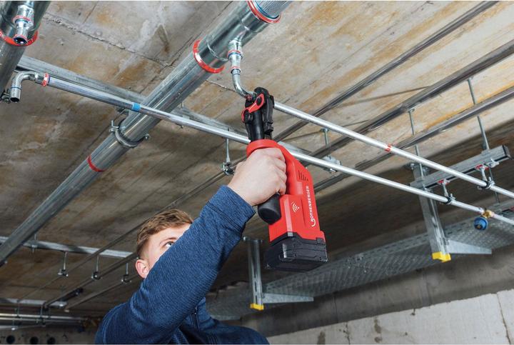 Produktbild Rothenberger Akkupressmaschine ROMAX Compact III Basic SET1 AMP 19 kN 15 - 35 mm 1X2Ah, EU, ohne Pressbacken (400 mm)