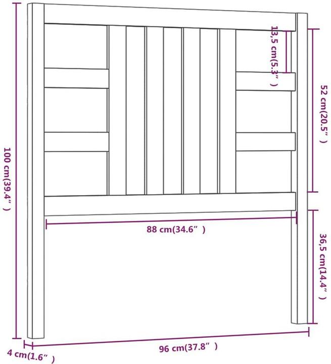 Actual product image VidaXL Lior (96 x 4 x 100 cm)