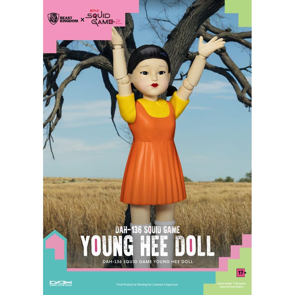 Beast Kingdom Squid Game Actionfigur mit Sound Young Hee Doll 30 cm