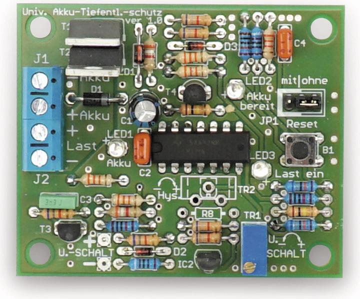 Actual product image Pollin Electronic Universal battery deep discharge protection kit V1.0