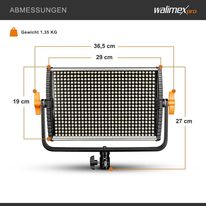 Actual product image Walimex Niova 600 Plus (Studio light, Surface luminaire, Video light)