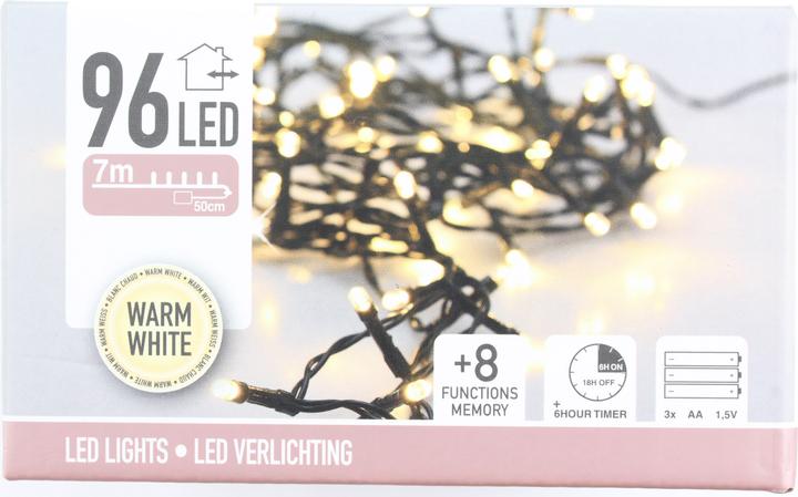 Productafbeelding FT Lichtketting 96 LED, warm wit (7.70 m)