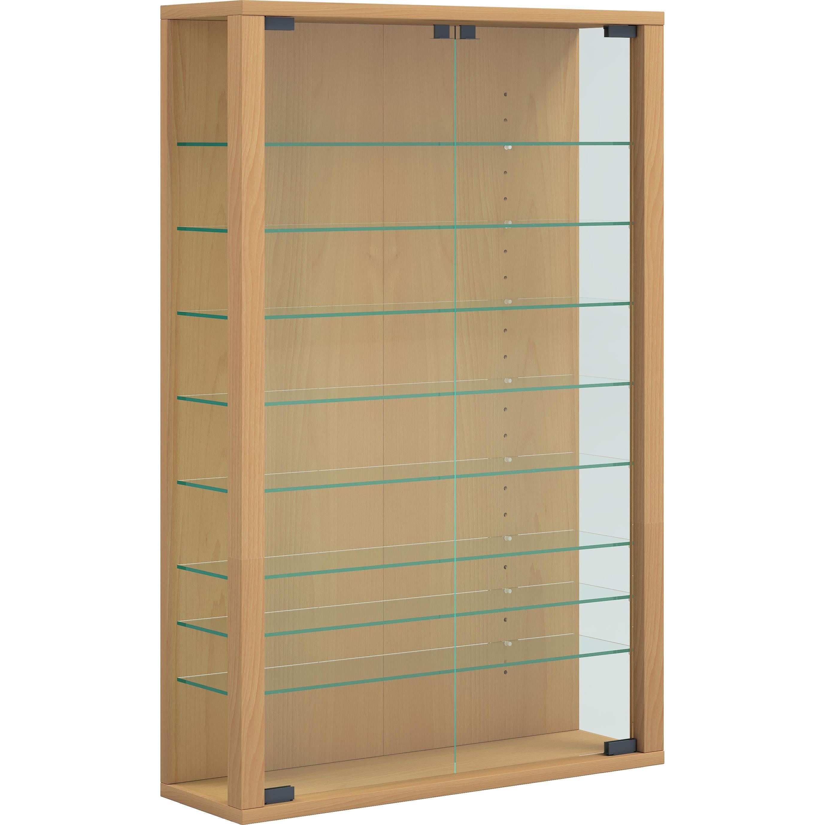 Thumbnail - VCM, Vitrine + Buffetschrank, Sammel Wandvitrine Holz Glas Vitrosa Mini (59 x 18 x 90 cm)