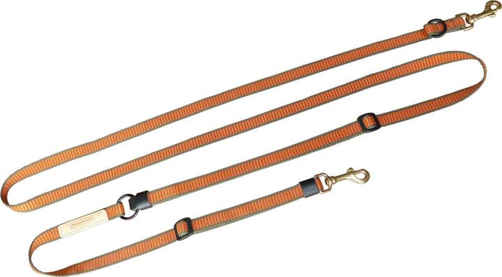 Niggeloh Umhängeleine DeLuxe orange-oliv 20 mm (Hund, Allgemein)