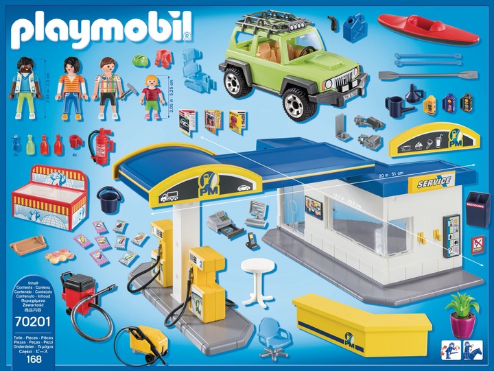 Produktbild Playmobil Grosse Tankstelle (70201, Playmobil City Life)