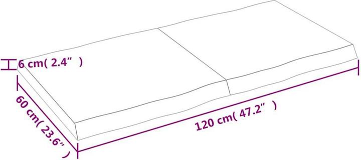 Image du produit vidaXL Tischplatte (120 x 60 cm)