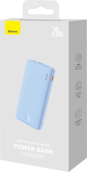 Produktbild Baseus Airpow 10000 mAh 20W powerbank (blue) (10000 mAh, 20 W, 37 Wh)