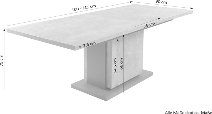 Produktbild Homexperts Bärbel (160 x 90 x 75 cm)
