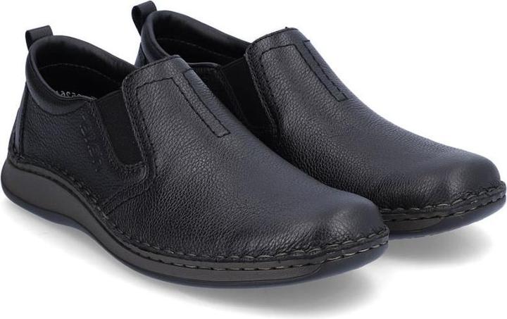 Image du produit Rieker Schwarze Herren-Slipper aus Leder (43)