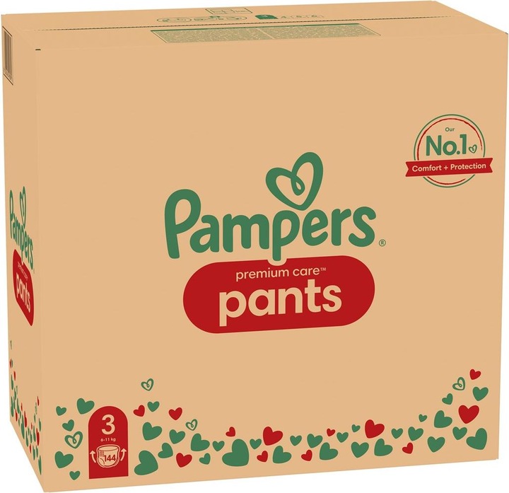 Produktbild Pampers Premium Care (Gr. 3, Monatsbox, 144 Stück)