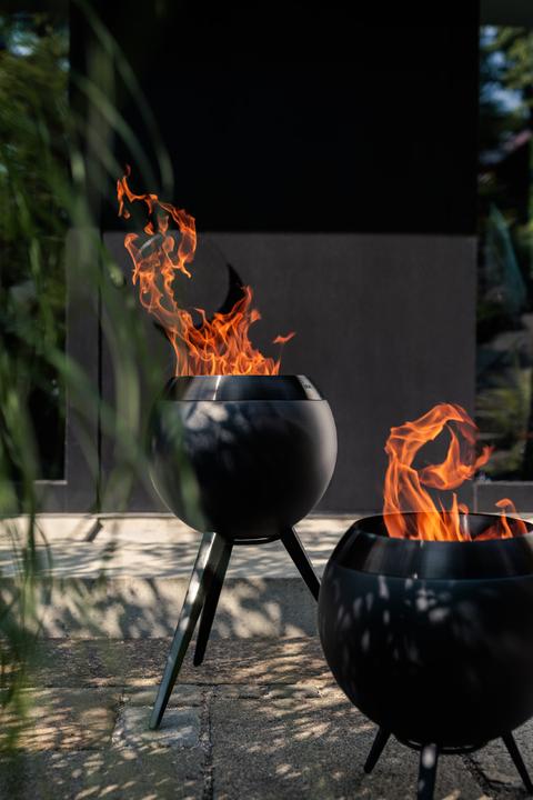 Produktbild Höfats MOON 45 all black Feuerkorb mit niedrigem Fuss (51 cm)