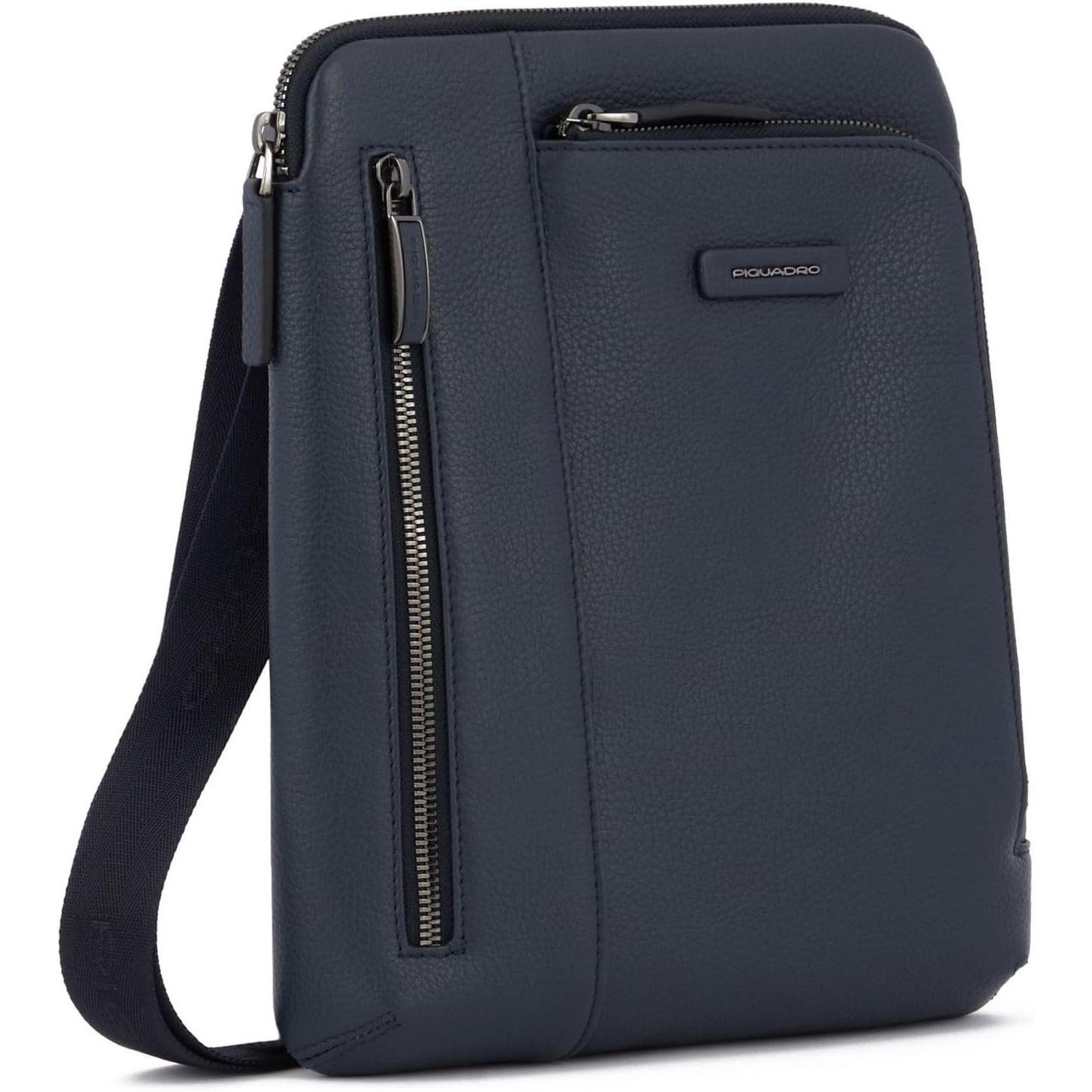 Piquadro Uomo Blu Tasche In Pelle Per Ipad, Accessorio Pratico E Stiloso Per (Apple), Borsa Per Notebook,
