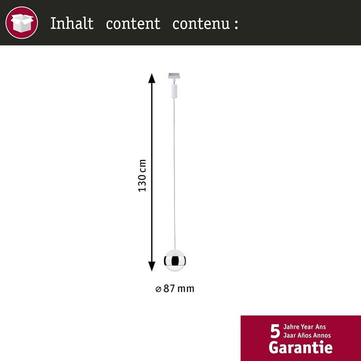Produktbild Paulmann URail Pendel Capsule II (400 lm)