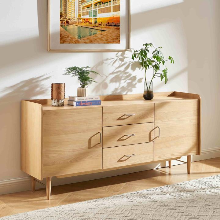 Produktbild Sorelh Anrichte TWIGGY Eichenfurnier 180cm (41.50 x 180 x 81 cm)