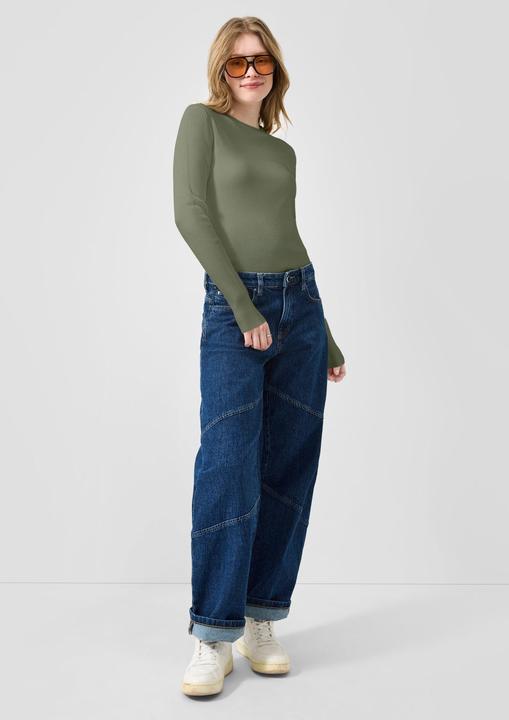 Produktbild s.Oliver Strickpullover Gerippter Pullover aus Viskosemix (XL)