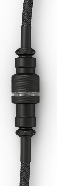 Actual product image Glorious GMMK Coiled Cable Phantom Black, Spiralkabel, USB-C/USB-A - schwarz (1.40 m)