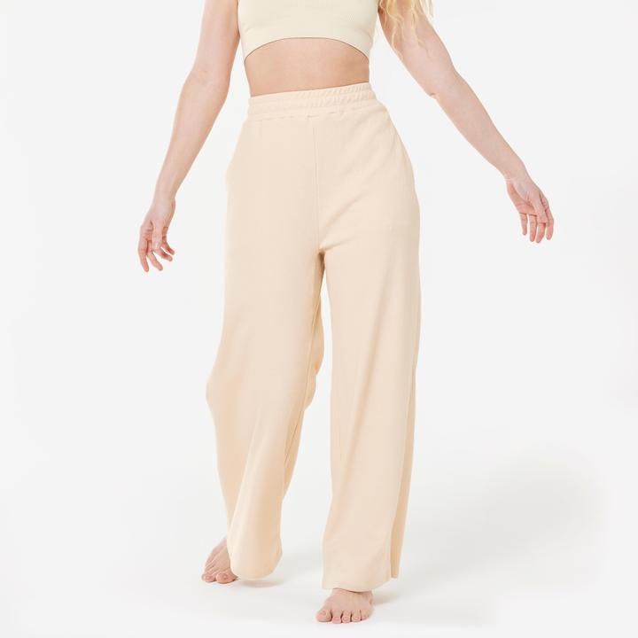 Image du produit Kimjaly Pantalon de yoga pour femme Retreat - Crop coupe large Lyocell coton