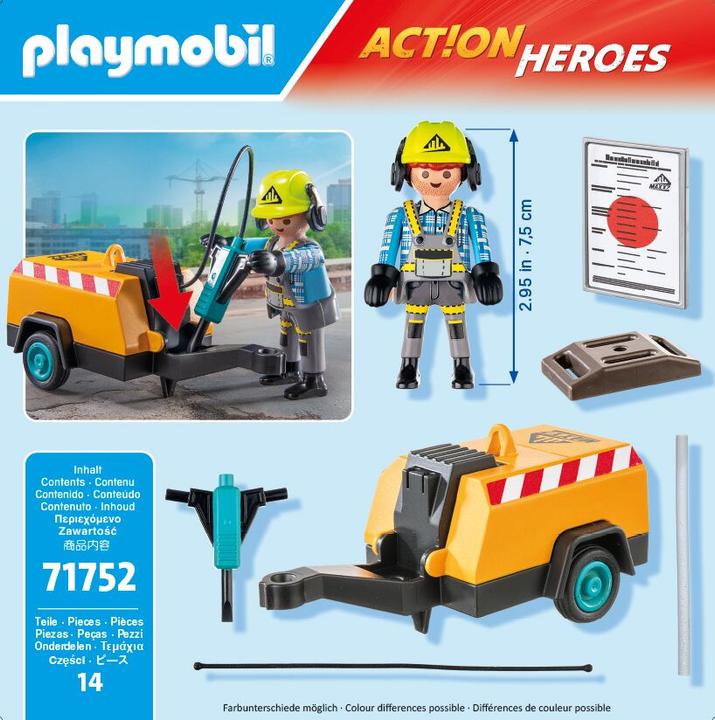 Immagine prodotto Playmobil Bauarbeiter mit Meissel (71752)