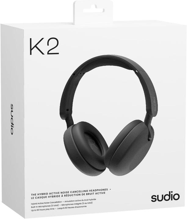 Image du produit Sudio K2 Noir (ANC, 27 h, Sans fil)