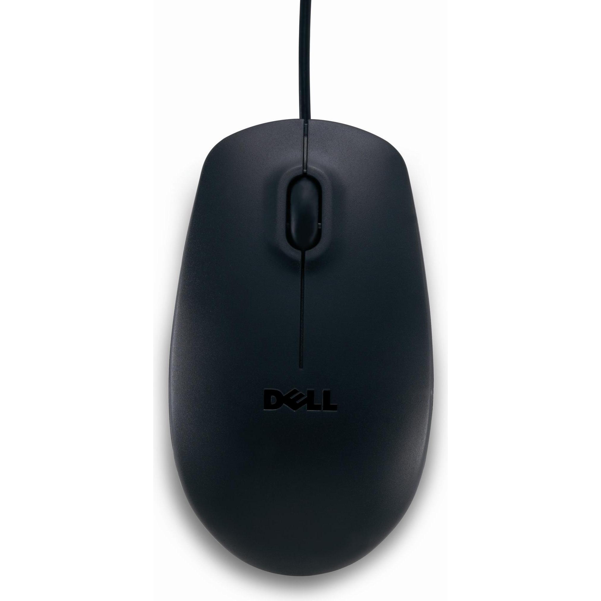 Dell USB Optical Wheel Mouse (Kabelgebunden), Maus, Schwarz