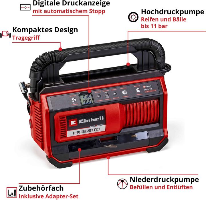 Actual product image Einhell Pressito 18/25 (11 bar)