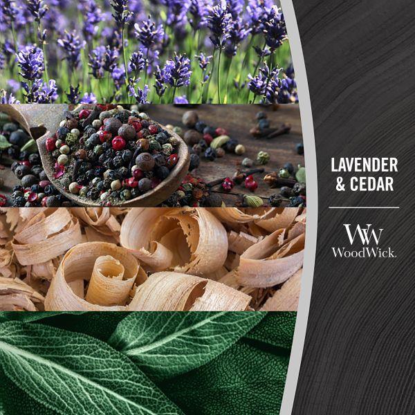 Actual product image WoodWick Lavender & Cedar (453.60 g)