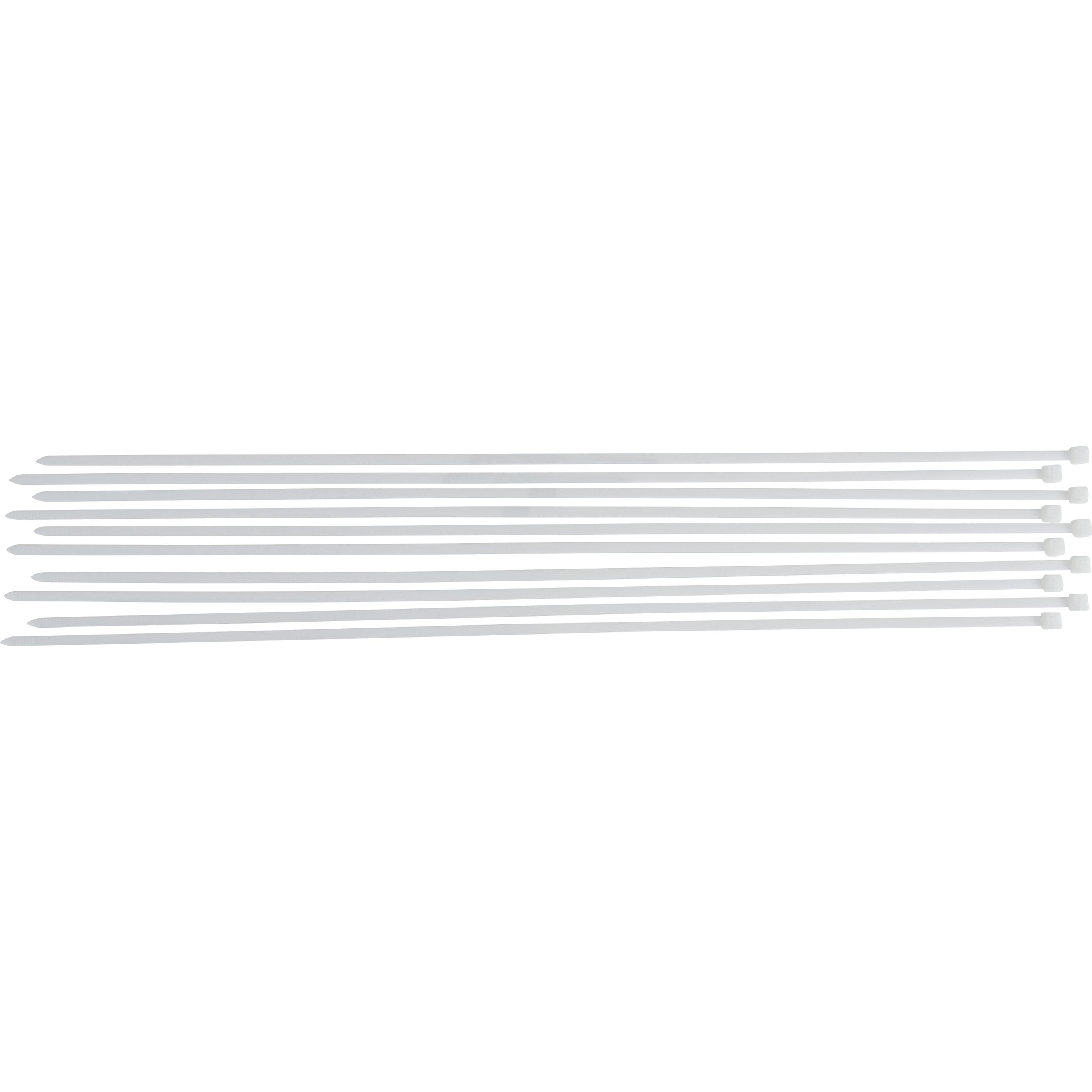 BGS, Kabelbinder, Kabelbinder-Sortiment weiss 8,0 x 800 mm 10-tlg. (Kunststoffkabelbinder, 800 mm, 10 Stk.)