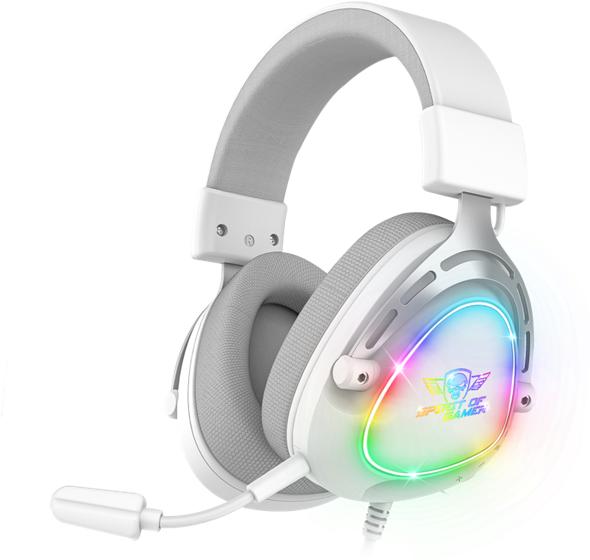 Spirit Of Gamer Casque Gamer filaire Elite H40 RGB (Blanc) (Cable)