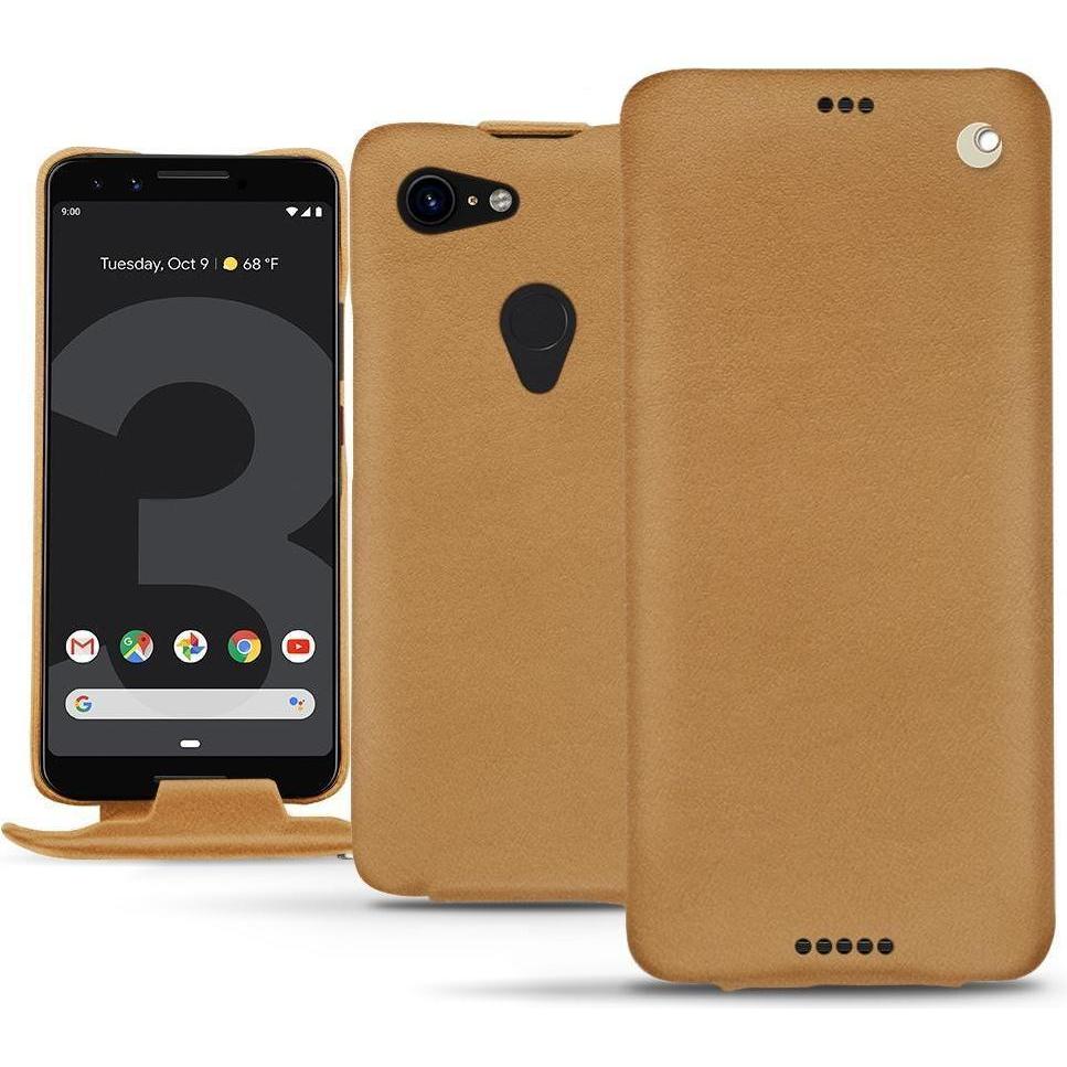 Noreve Lederschutzhülle vertikal (Google Pixel 3 XL), Smartphone Hülle, Braun