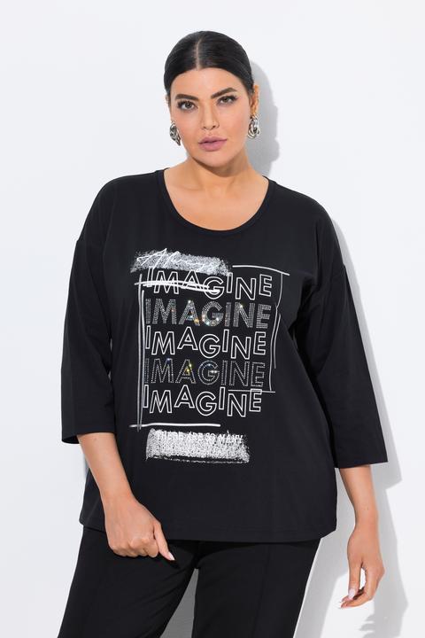 Immagine prodotto Ulla Popken Maglia con Imagine, scollo a girocollo e maniche a 3/4 (62)