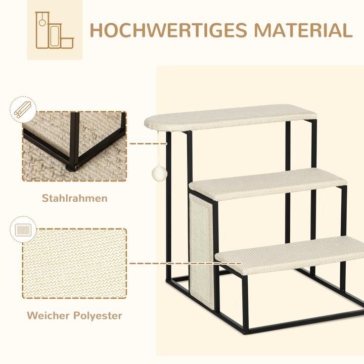 Actual product image PawHut Pet stairs with scratching board (Cat)