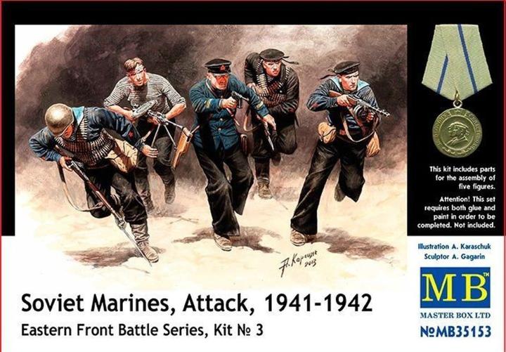 Actual product image Master Box Soviet marinas Attack 1941-42 Easter Fro