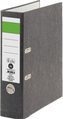 Viking Folder Economy DIN A4 80 mm black 2 rings cardboard smooth (A4, 80 mm, 1 x)