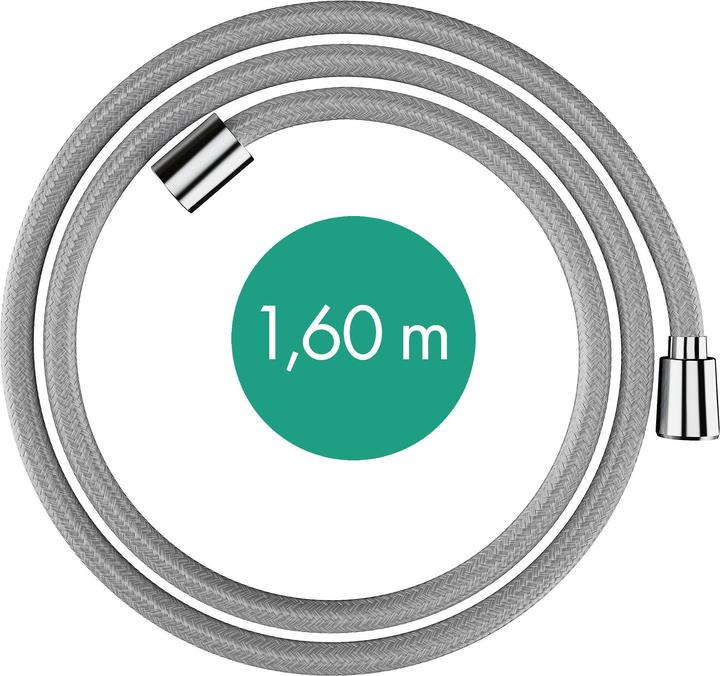 hansgrohe Designflex textile shower hose, length 1600mm, 28260 (160 cm)