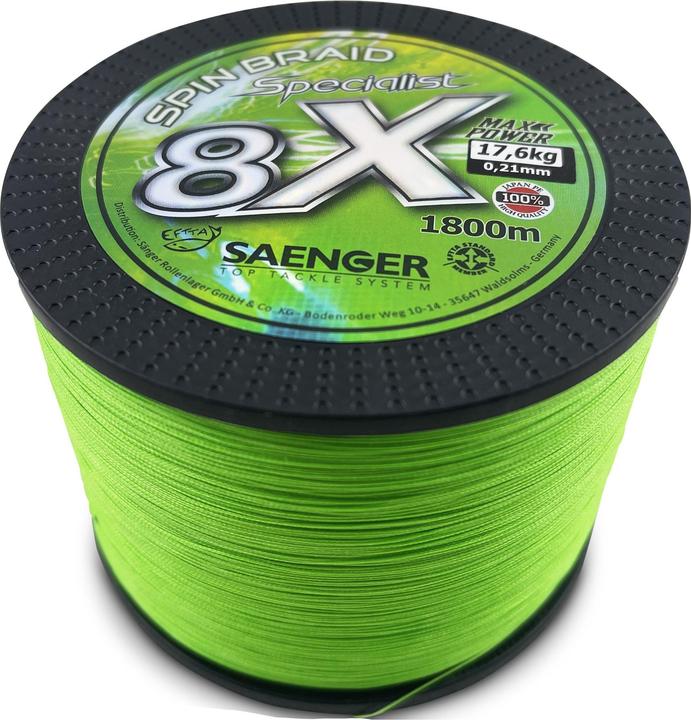 Produktbild Sänger SAE 8X Spec. Spin Fl.Green (19.70 kg, 0.70 mm)