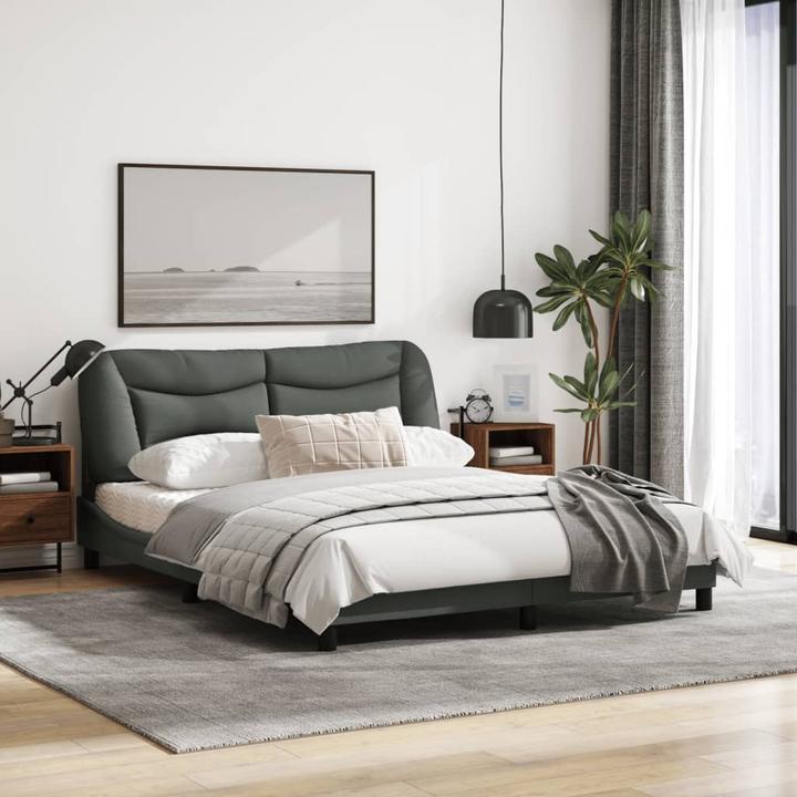 Produktbild vidaXL Bettgestell mit Kopfteil Stoff (160 x 200 cm)