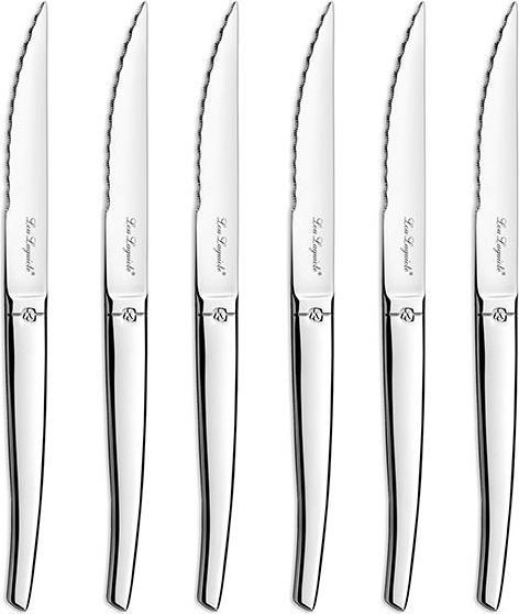 Amefa JET - 6-pc steak knives in grey block - mirror (6 pcs., Cutlery set)