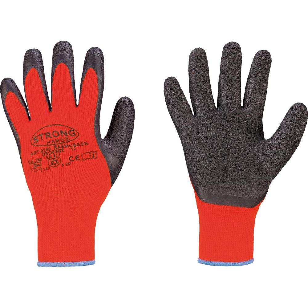 Stronghand, Handschuhe, Kälteschutzhandschuhe Rasmussen Grösse 8 orange/schwarz EN 388, EN 511 PSA-Kategorie II, Orange,...