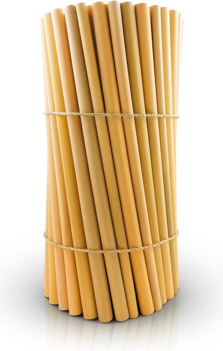 Actual product image Bam Baw Eco-friendly bamboo straws with cleaning brush, 14 cm x 50 pieces (BAW04343) (50x)