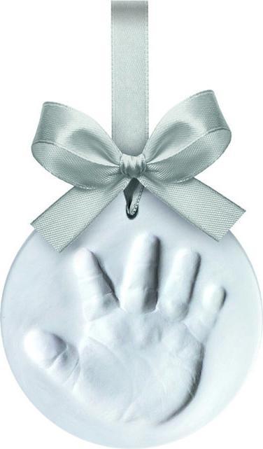 Dooky Hanging footprint with silver bow