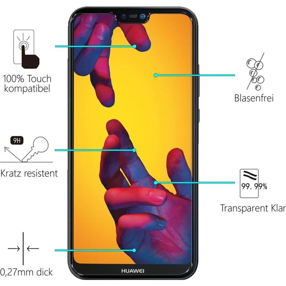 Thumbnail - Screenguard Huawei P20 Lite Panzerglas Schutzfolie Case Friendly Design (1 Stück, Huawei P20 Lite), Smartphone Schutzfol...