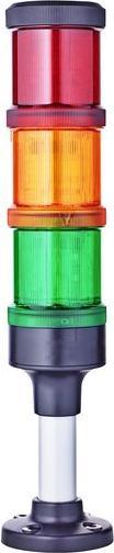 Produktbild Auer Signal Vorkonfektionierte Signalsäule Rot / Orange / Grün 24V Eco-Modul 60 IP66 Schraubklemme 199mm