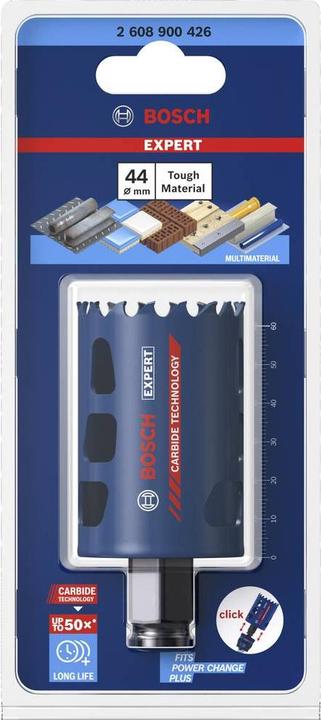 Produktbild Bosch Professional Zubehör EXPERT Tough Material Lochsäge, 44 x 60 mm (44 Millimeter)