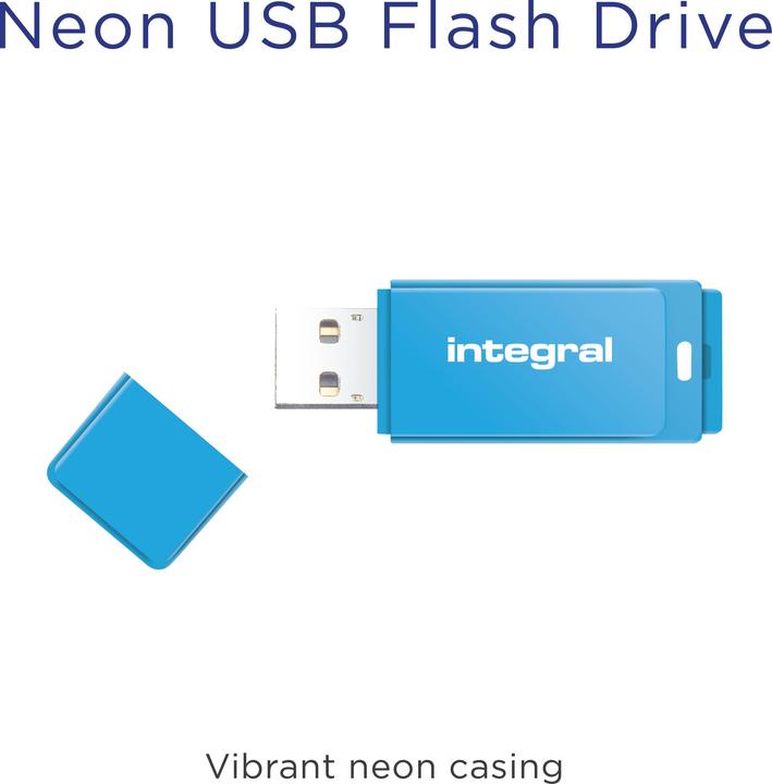 Image du produit Clé USB Neon 128GB bl (128 Go, USB-A)