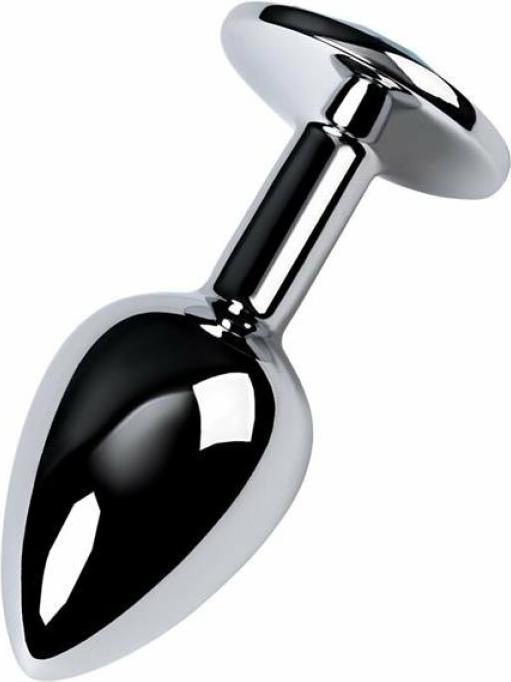 Productafbeelding Toyfa Silberner Analstöpsel Metall, mit einem topasfarbenen Edelstein