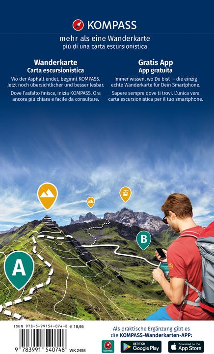 Actual product image Hiking map set 2498 Sardinia Centre / Sardegna Centrale (4 maps) 1:50,000