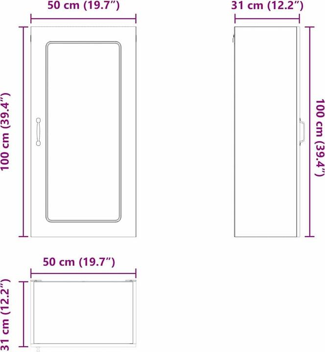 Actual product image vidaXL Küchenschrank (50 x 31 x 100 cm)